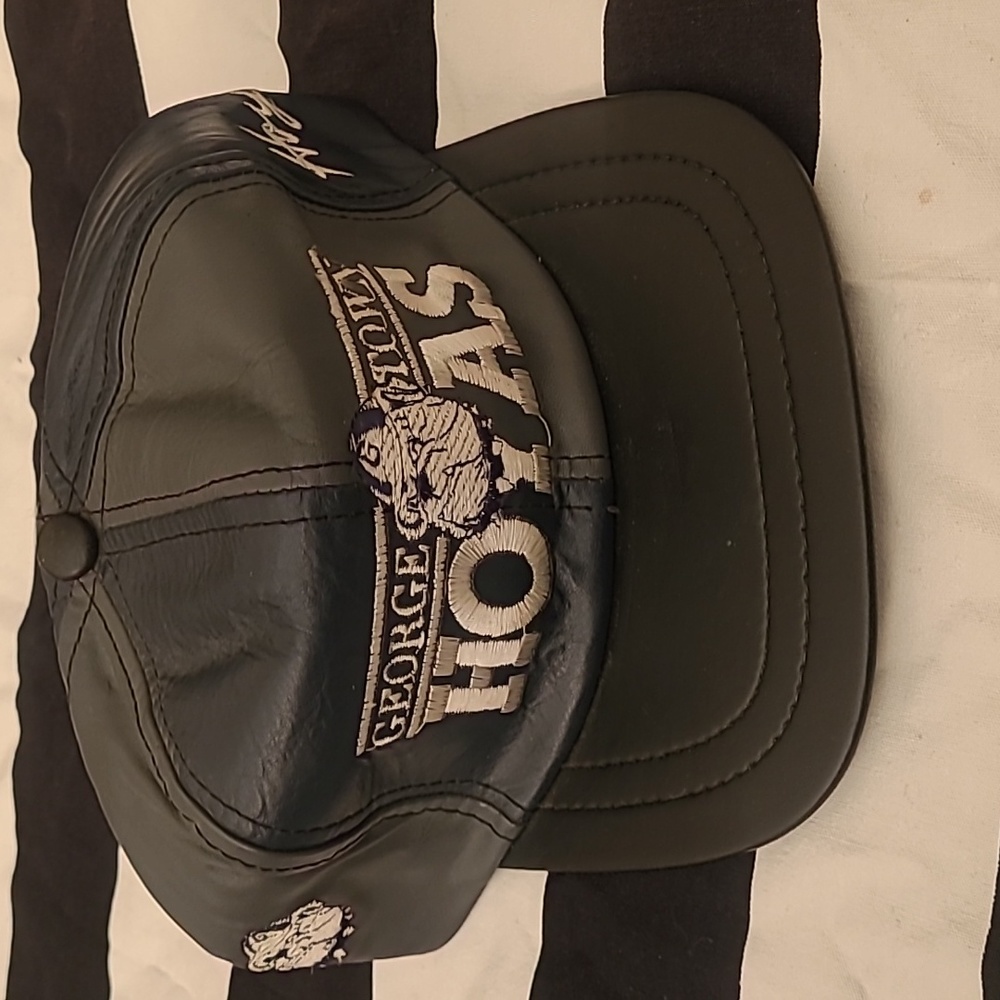 Georgetown Hoyas vintage leather hat ball cap